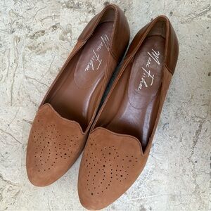 Mark Fisher Flat Loafer Slip On Brown Suede Size 9